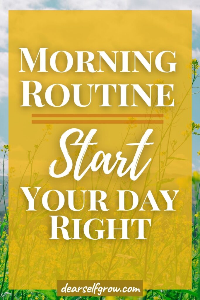 Early Morning Routine pin image