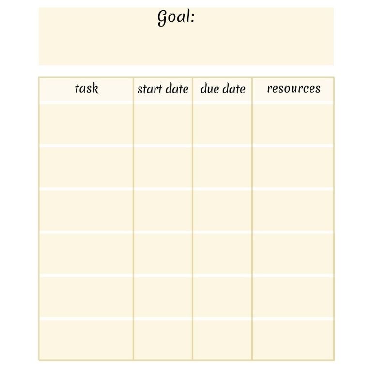 Printable action plan template 