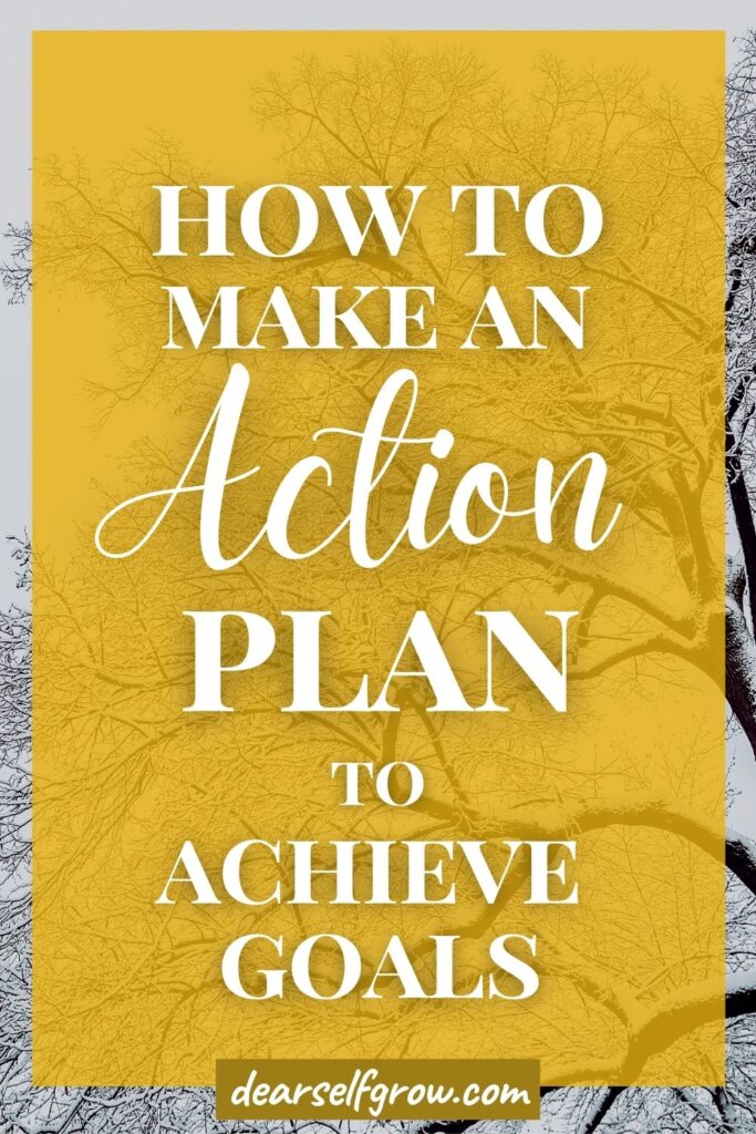 How to make an action plan pin image