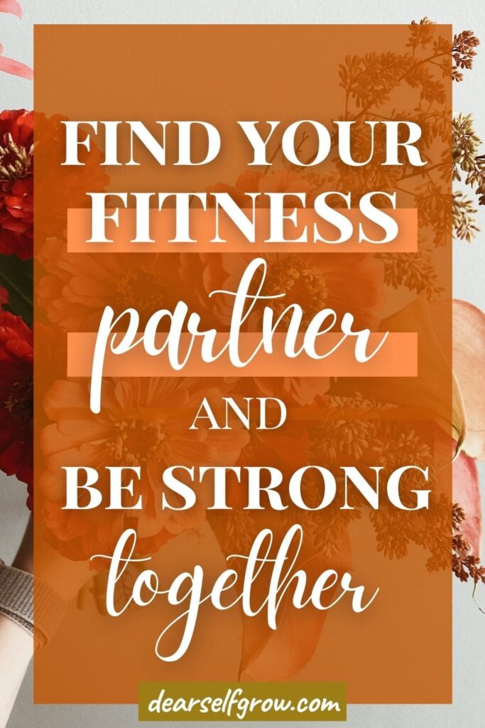 Find your fitness partner and be strong together. Pin image